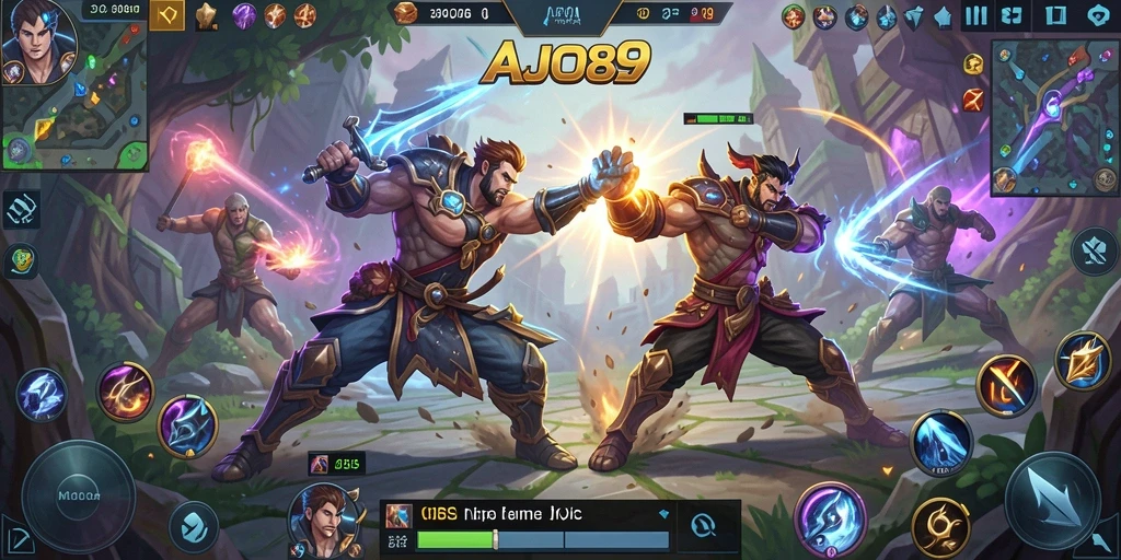 Gameplay MOBA seru dan menarik di AJO89.
