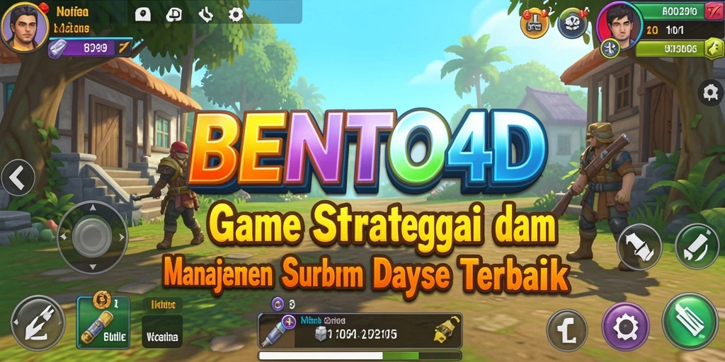 Screenshot gameplay BENTO4D menampilkan pembangunan kota dan interaksi antara pemain.