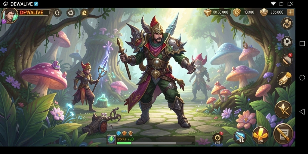 Tampilan gameplay seru dari DEWALIVE dengan grafis yang memukau.