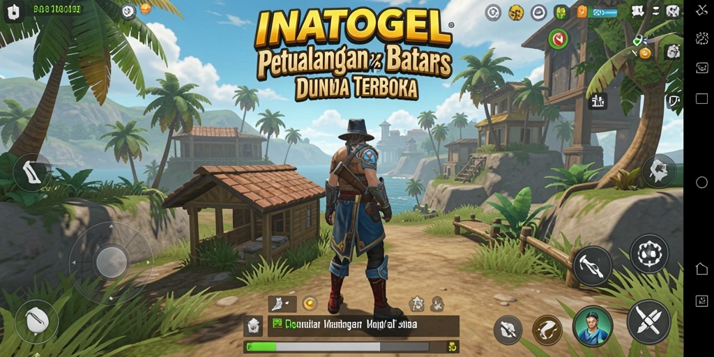 Tampilan menakjubkan dunia terbuka INATOGEL dengan aktivitas seru.