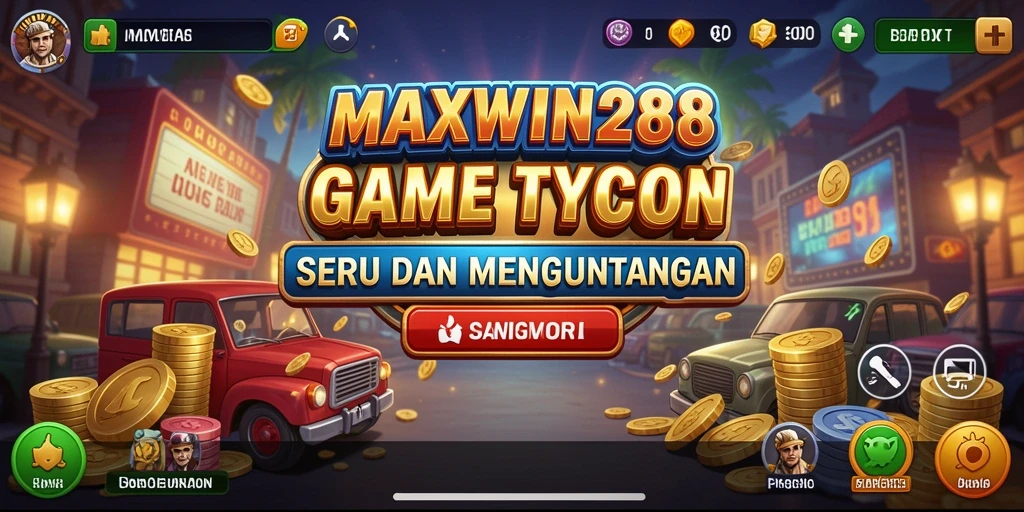 Tampilan gameplay menarik dari MAXWIN288 dengan elemen Tycoon.