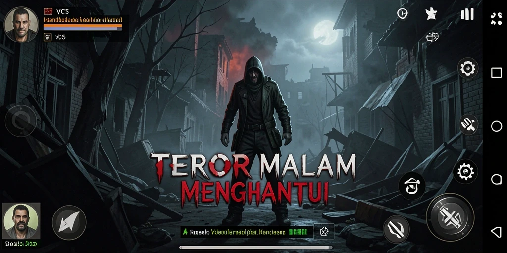 Screenshot gameplay VC5 menunjukkan suasana yang mencekam dan menegangkan.