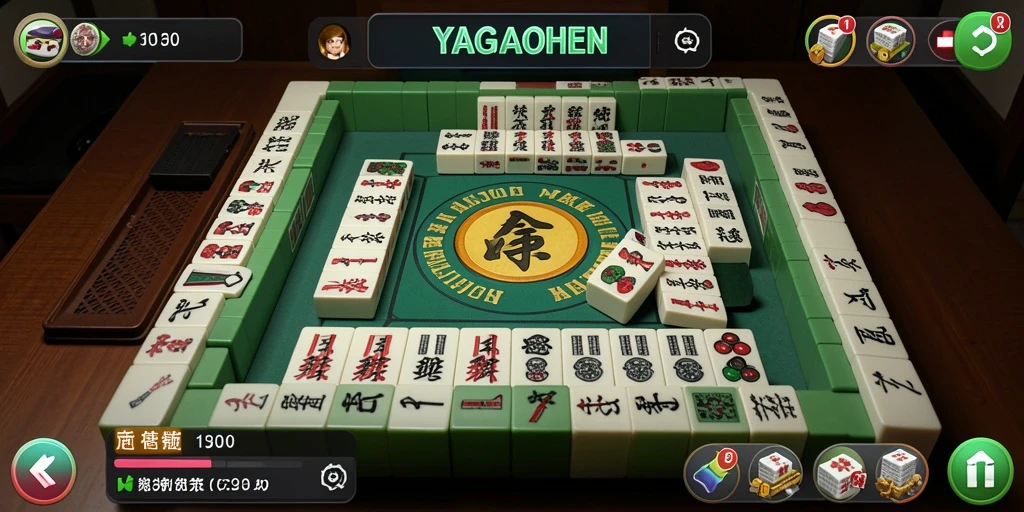 Tampilan gameplay YAGAOHEN menampilkan momen seru saat pemain menyusun puzzel Mahjong.